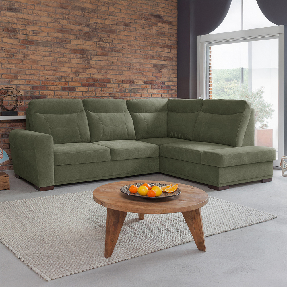 Sedací souprava LEVEL | 264x198 cm | PRAVÁ | rozkládací + úložný prostor | VÝBĚR TKANIN