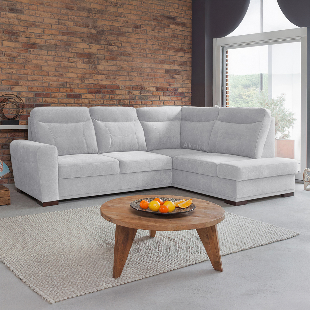 Sedací souprava LEVEL | 264x198 cm | PRAVÁ | rozkládací + úložný prostor | VÝBĚR TKANIN