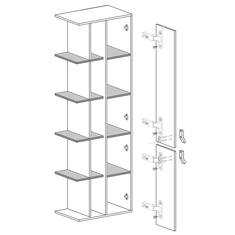 Dětský pokoj PLANET | sestava C | 6 dílů | modrá/dub/bílá