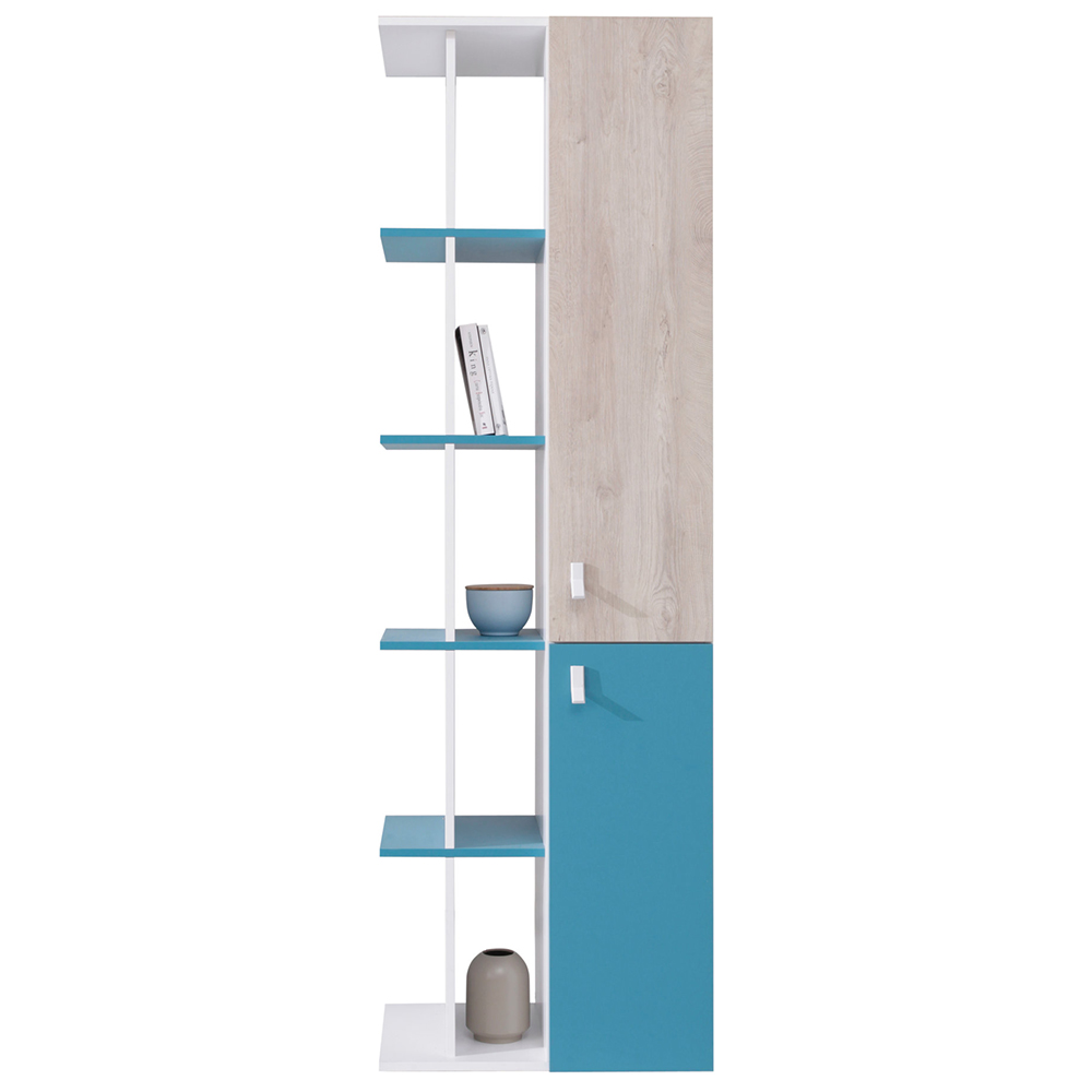 Dětský pokoj PLANET | sestava C | 6 dílů | modrá/dub/bílá