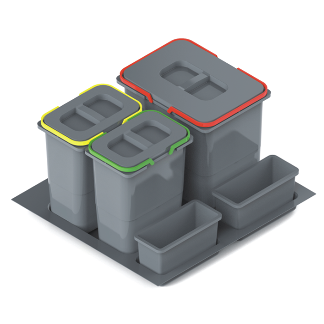 sadu odpadkových košů 1x15L + 2x7L