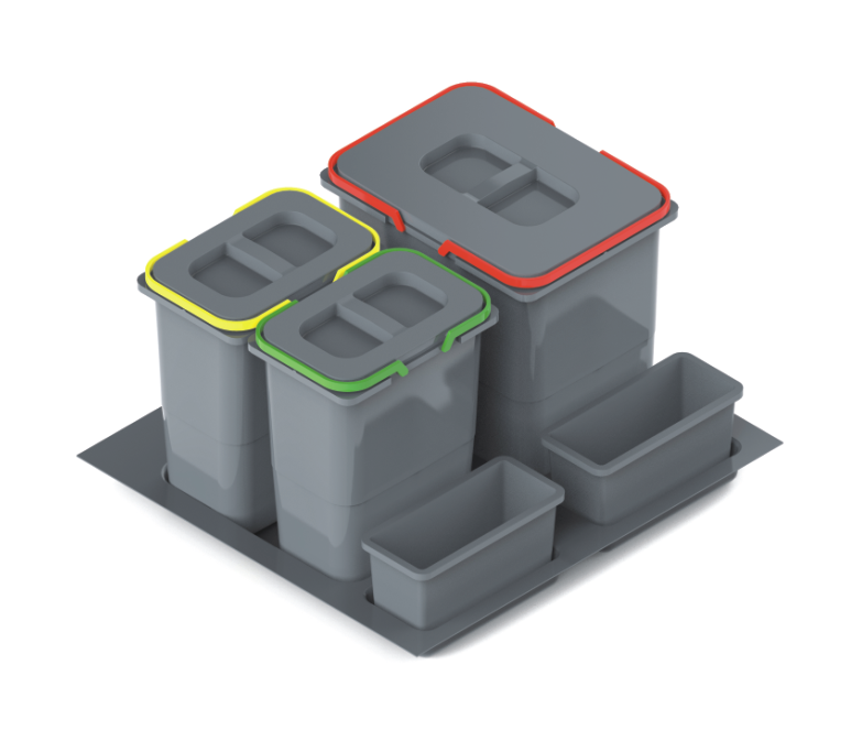 Sadu odpadkových košů 1x15L + 2x7L