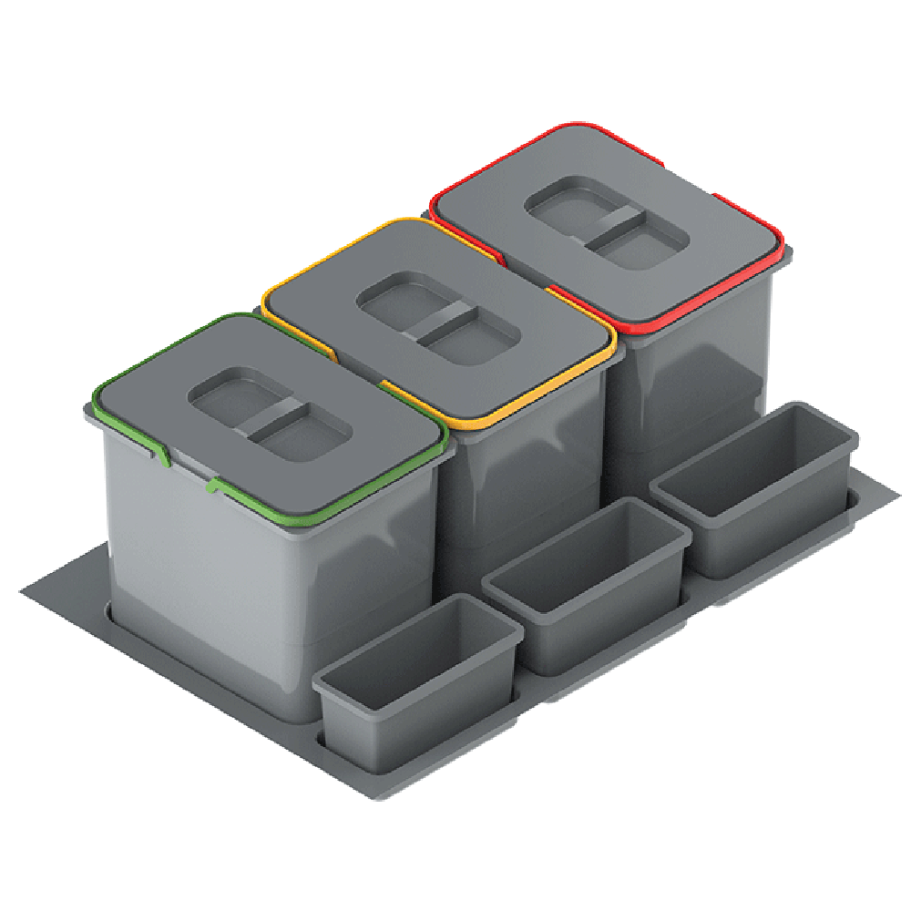 Sadu odpadkových košů 3x15L